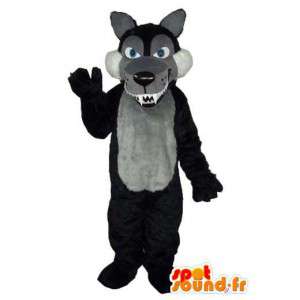 Cão da mascote preto branco de pelúcia - Trajes Dog - MASFR003613 - Mascotes cão