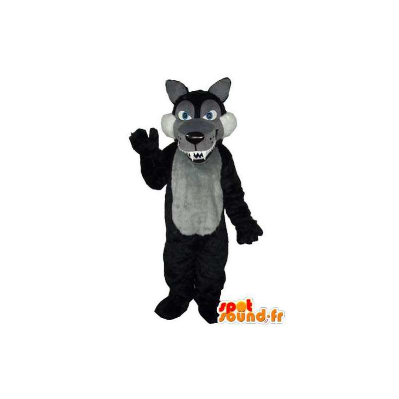Mascot peluche cane bianco nero - cane Costume - MASFR003613 - Mascotte cane