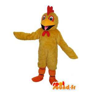 Mascotte malé plněné kachní - oranžová žlutá kachna kostým  - MASFR003617 - maskot kachny