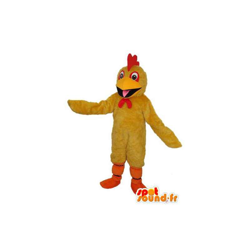 Mascotte malé plněné kachní - oranžová žlutá kachna kostým  - MASFR003617 - maskot kachny