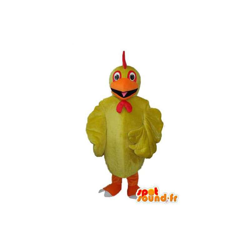 Liten orange gul anddräkt - Duckmaskot - Spotsound maskot