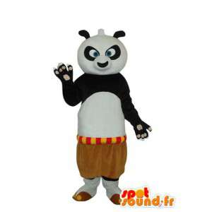 Sort hvid panda kostume - plys panda maskot - Spotsound maskot