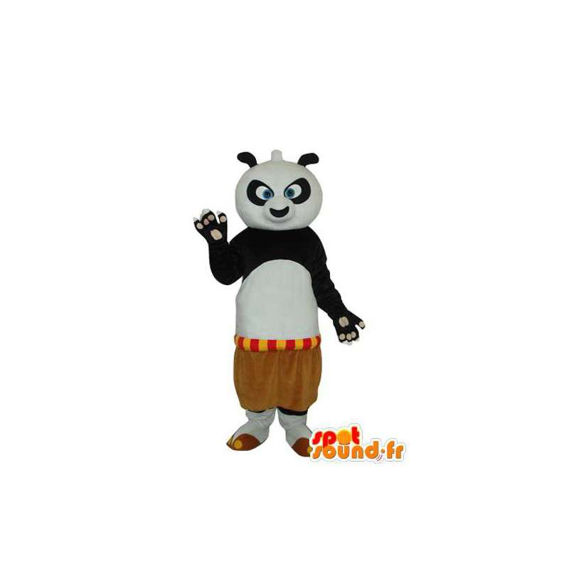 Panda bianco abito nero - Panda mascotte ripiene  - MASFR003622 - Mascotte di Panda