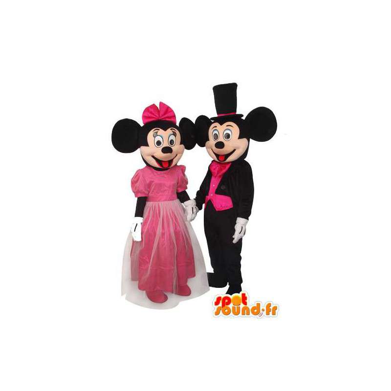 Mouse maskotki para - kilka stroju myszki  - MASFR003626 - Mickey Mouse maskotki