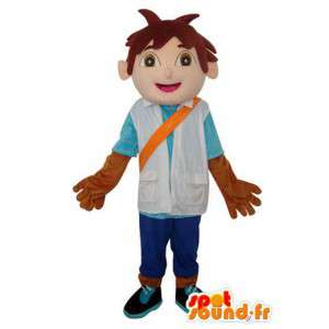 Asiatisk dreng maskot brunt hår - karakter kostume - Spotsound