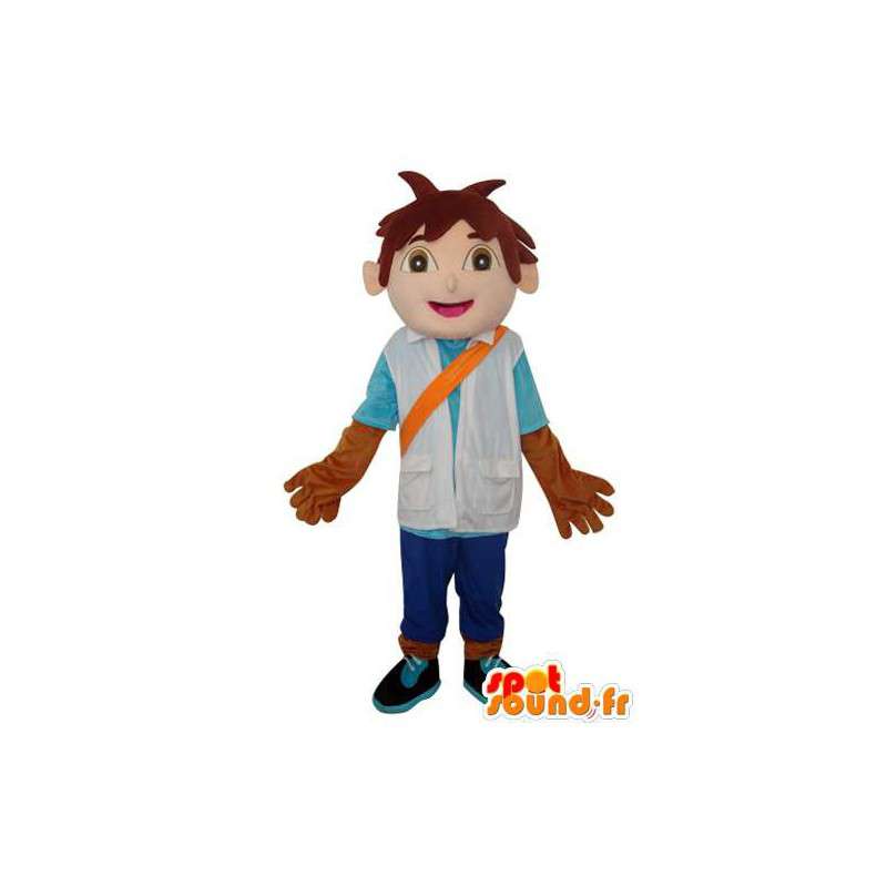 Mascot Asian brown capelli - Costume carattere - MASFR003640 - Ragazze e ragazzi di mascotte