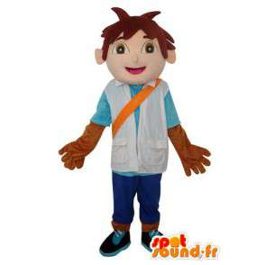 Asiatisk gutt maskot brunt hår - Costume karakter - Maskoter for gutter og jenter - MASFR003640 - SpotSound.fr