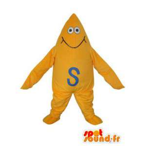Mascot amarillo de la felpa del cohete - Peluche de vestuario - MASFR003646 - Mascotas de objetos
