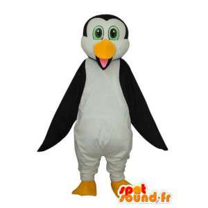 Maskot žlutá černá bílá Penguin - tučňák kostým  - MASFR003647 - Penguin Maskot