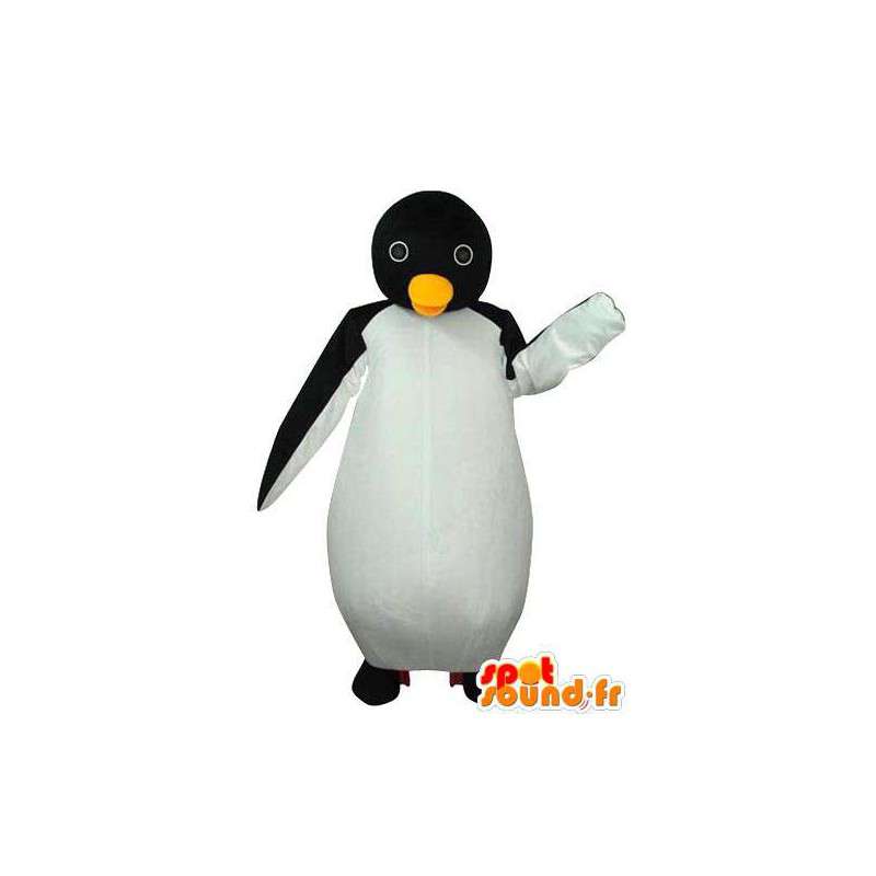 Sort og hvid pingvin kostume - Penguin outfit - Spotsound maskot