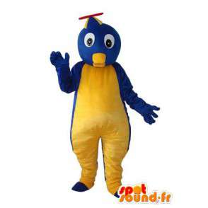 Caráter do traje de pelúcia amarelo e azul  - MASFR003651 - Mascotes não classificados