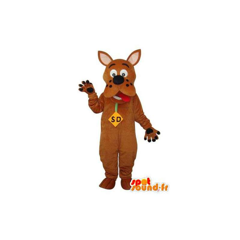 Brun scooby doo maskot - brun scooby doo kostume - Spotsound