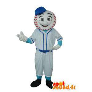 Mascotte personnage en peluche blanc bleu - Costume personnage  - MASFR003666 - Mascottes non-classées