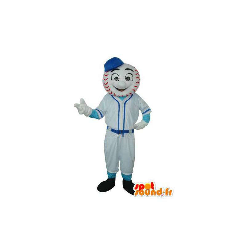 Mascotte personnage en peluche blanc bleu - Costume personnage  - MASFR003666 - Mascottes non-classées