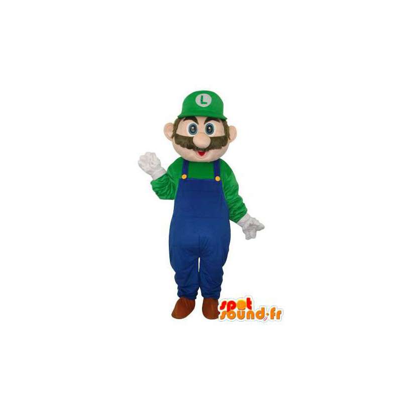 Luigi Carattere Mascot - Gio Costume personaggi - MASFR003668 - Mascotte Mario