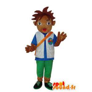 Brown muchacho mascota de peluche - personaje de vestuario - MASFR003673 - Chicas y chicos de mascotas