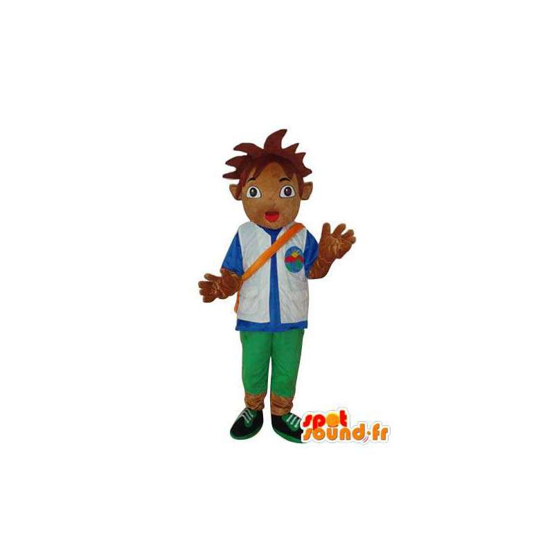 Brown muchacho mascota de peluche - personaje de vestuario - MASFR003673 - Chicas y chicos de mascotas