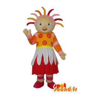 Plysch folkmaskot som representerar en flicka - Spotsound maskot