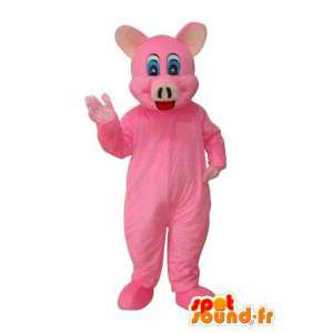 Pink plys gris maskot - Gris kostume - Spotsound maskot