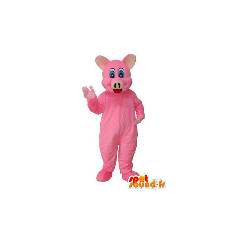 Gris maskot plysj rosa gris - Disguise - MASFR003677 - Pig Maskoter
