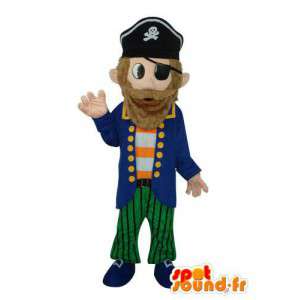 Mascotte de personnage pirate de mer en peluche - MASFR003678 - Mascottes de Pirates
