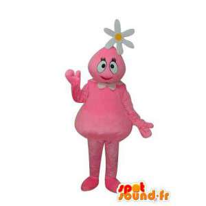 Tegnet maskoten rosa teddy - tegnet drakt - MASFR003682 - Ikke-klassifiserte Mascots