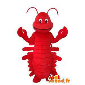 Roodkostuum homard - mascotte homard - Mascottes van kreeft - MASFR003690 - SpotSound.fr
