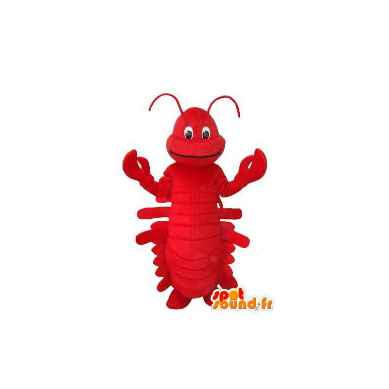 Roodkostuum homard - mascotte homard - Mascottes van kreeft - MASFR003690 - SpotSound.fr
