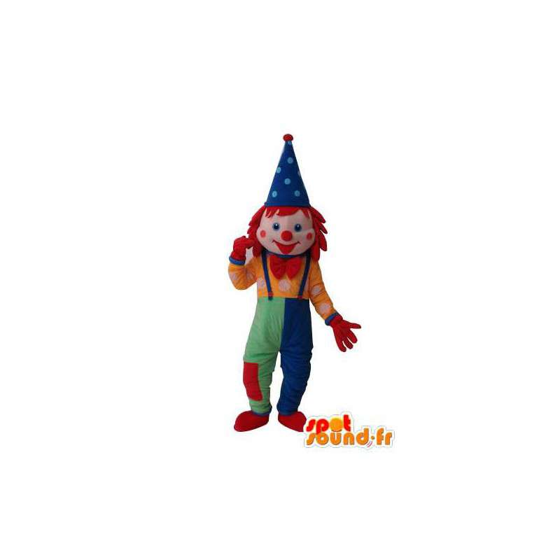 πολύχρωμο τσίρκο μασκότ - τσίρκο χαρακτήρα κοστούμι - MASFR003698 - μασκότ Αρένα