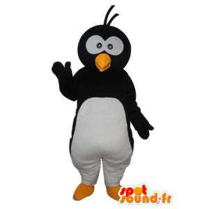 Mascot pinguino bianco nero e rosso - pinguino costume - MASFR003703 - Mascotte pinguino