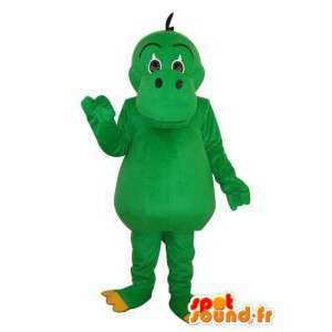 Mascotte d’hippopotame vert uni - Costume d'hippopotame - MASFR003704 - Mascottes Hippopotame