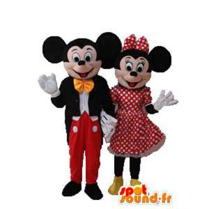 Couple de mascottes de souris - costume de souris - MASFR003707 - Mascottes Mickey Mouse