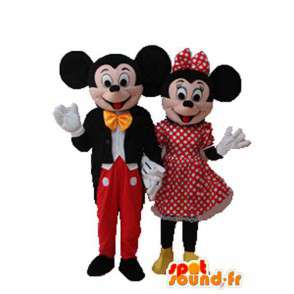 Mouse maskotki pary - Mouse Costume - Maskotki Myszki Miki - MASFR003707 - SpotSound.fr