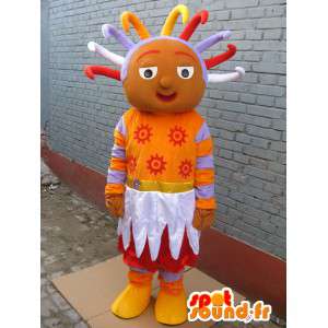 Mascot afrikanischen Prinzessin - Prinzessin Kostüm afrikanischen rasta - MASFR00290 - Maskottchen-Fee