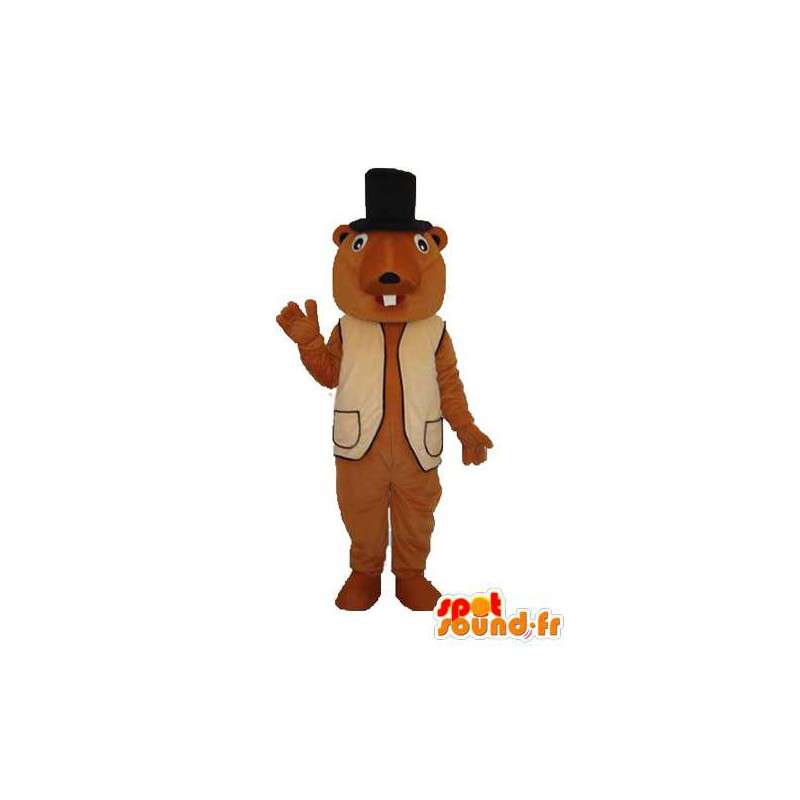 Mascotte del mouse peluche marrone - costume del mouse - MASFR003710 - Mascotte del mouse