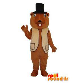 Mascotte de souris en peluche marron - déguisement de souris - MASFR003710 - Mascotte de souris