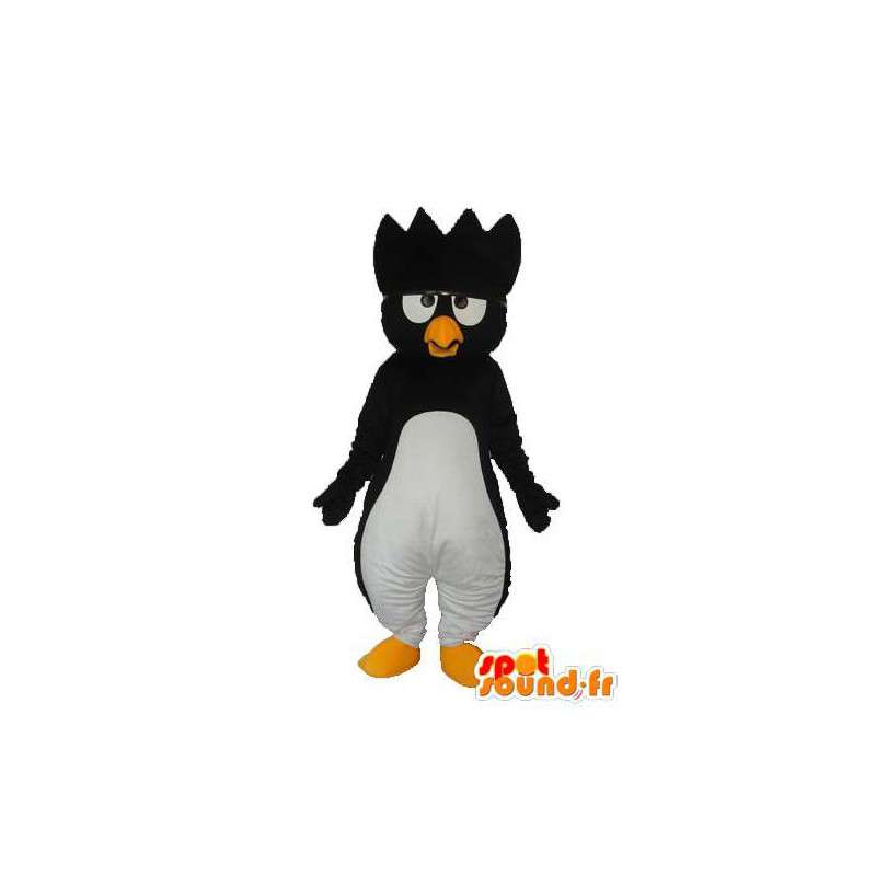 Mascot branco e pinguim preto amarelo - Pinguim Suit - MASFR003711 - pinguim mascote