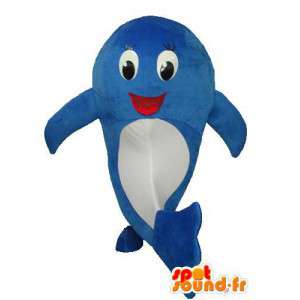 Branco azul mascote dos peixes - Disguise peixe recheado - MASFR003712 - mascotes peixe