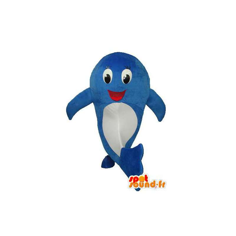 Bianco mascotte pesce azzurro - Pesce farcito Disguise - MASFR003712 - Pesce mascotte