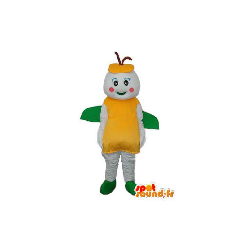 Ant costume bianco giallo e verde - Ant mascotte  - MASFR003715 - Mascotte Ant