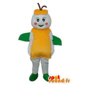 Ant costume white yellow and green - Ant mascot  - MASFR003715 - Mascots Ant