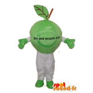 Grøn og hvid plante kostume - plante maskot - Spotsound maskot