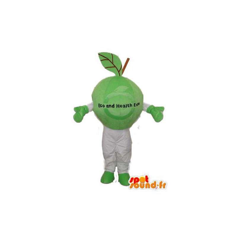 Vermommen groen en wit plant - planten mascotte - MASFR003717 - mascottes planten