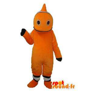 Orange plys karakter maskot - karakter forklædning - Spotsound