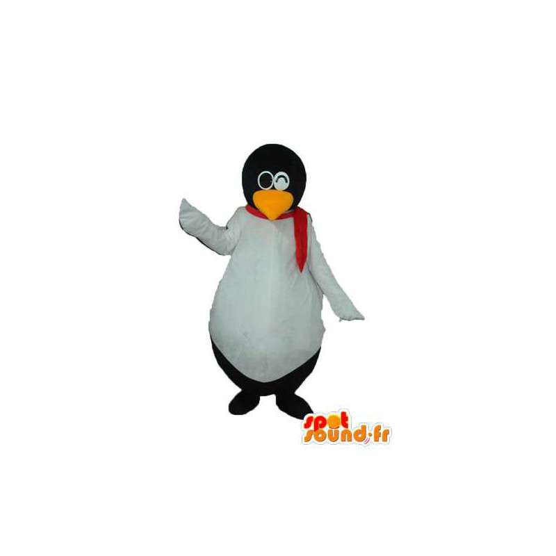 Svart vit pingvin maskot - pingvin kostym - Spotsound maskot