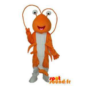 Formiga mascote da laranja e branco - disfarce formiga - MASFR003731 - Ant Mascotes