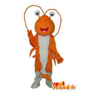 Mascotte de fourmi orange et blanc - déguisement fourmi - MASFR003731 - Mascottes Fourmi