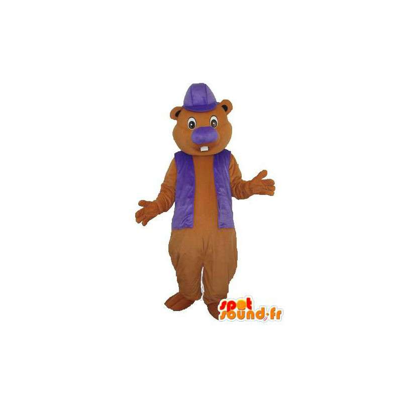 Beaver maskotti - merkki Beaver puku - MASFR003732 - Mascottes de castor