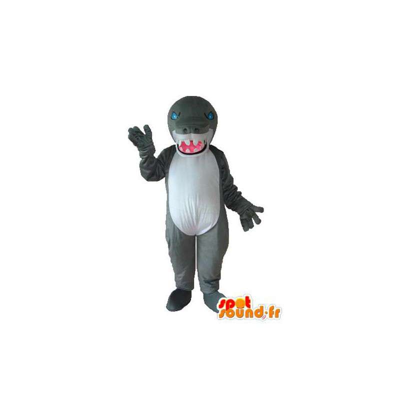 Mascotte coccodrillo grigio - Coccodrillo costume grigio - MASFR003735 - Mascotte di coccodrilli