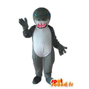 Mascotte coccodrillo grigio - Coccodrillo costume grigio - MASFR003735 - Mascotte di coccodrilli